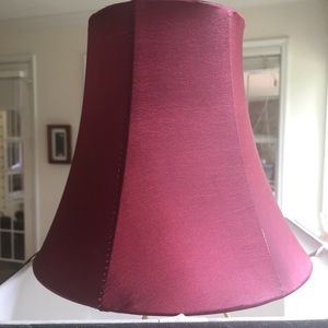 Burgundy Lamp Shade set of two slight iridescent